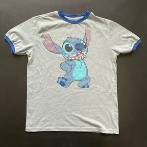 EC Disney Parks Stitch Ringer T-Shirt - Size Youth Large